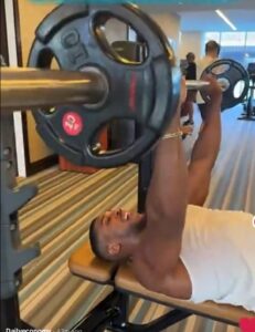Video: Anthony Joshua back in gym after deadly crash