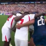 Video: Sportsmanship shines as England, France players unite in post-match huddle after thrilling 10 goals