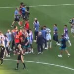 Video: Chaotic scenes erupt on pitch after Spain defeat Argentina in 2026 World Cup final